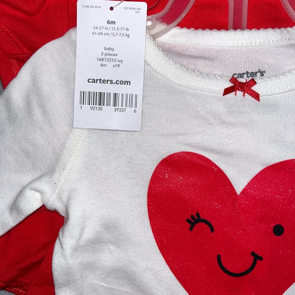 ❤️Carter’s Valentines 3 pc. Set❤️